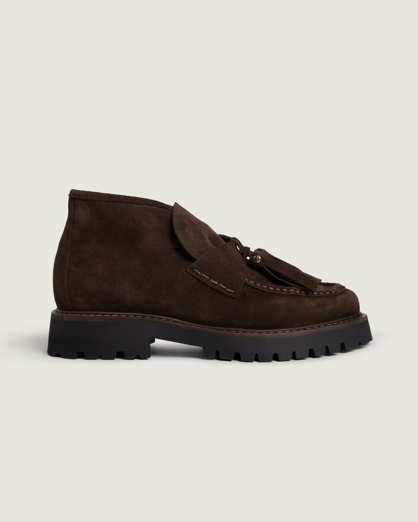 Aosta Tassel Boot | Dark brown