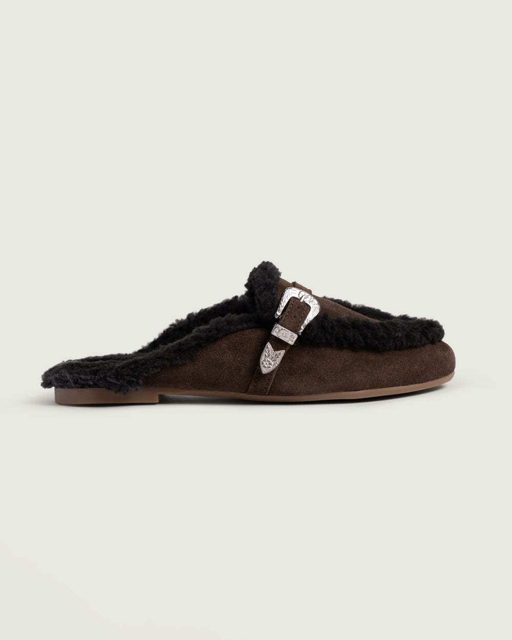 Aspen Mule - Suede | Dark brown