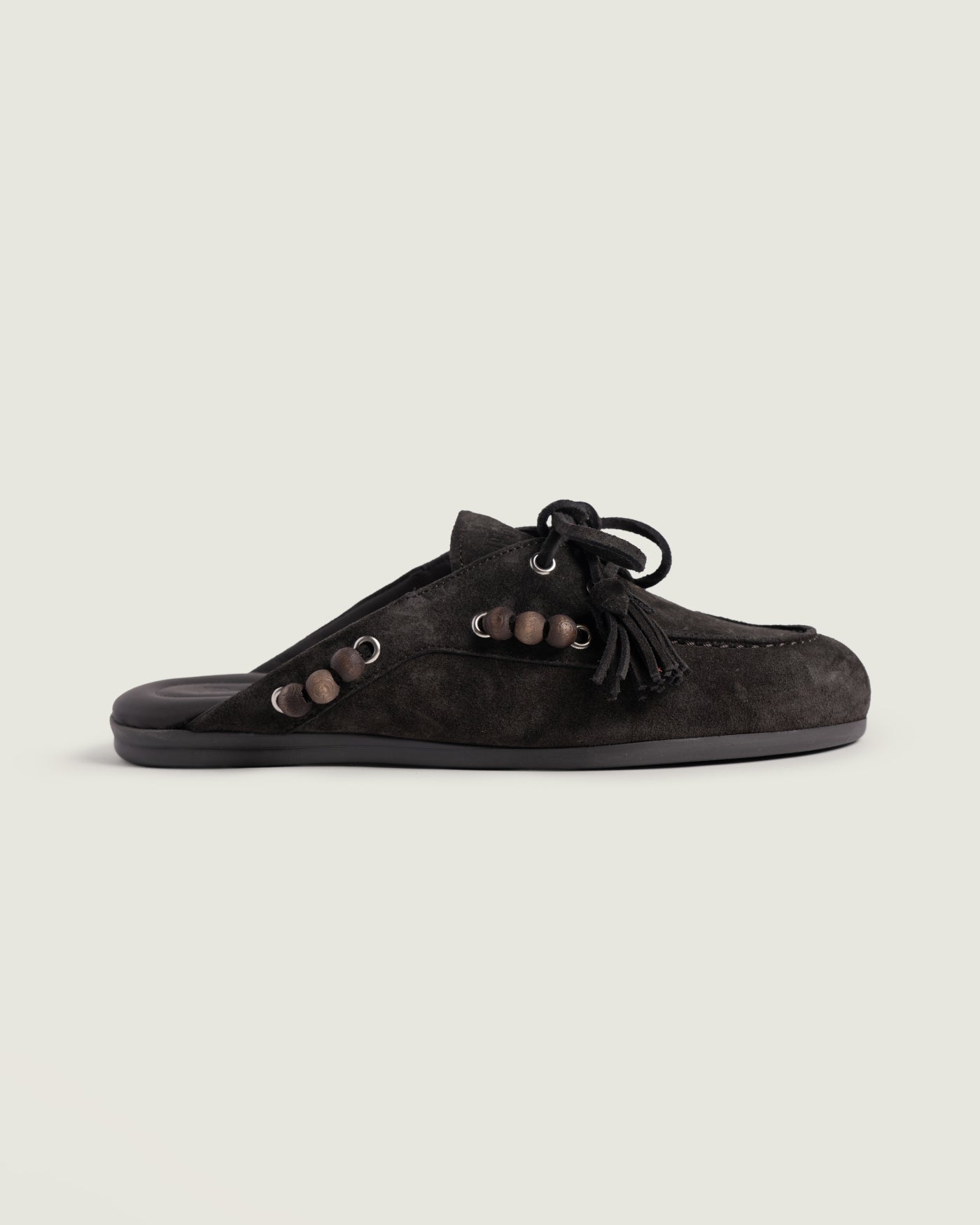 Boat Loafer Mule Beads | Espresso