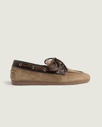 Boat Loafer Brushed - Suede/ Leather | Coffee/ Caramelo