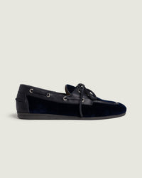 Boat Loafer Velvet | Navy