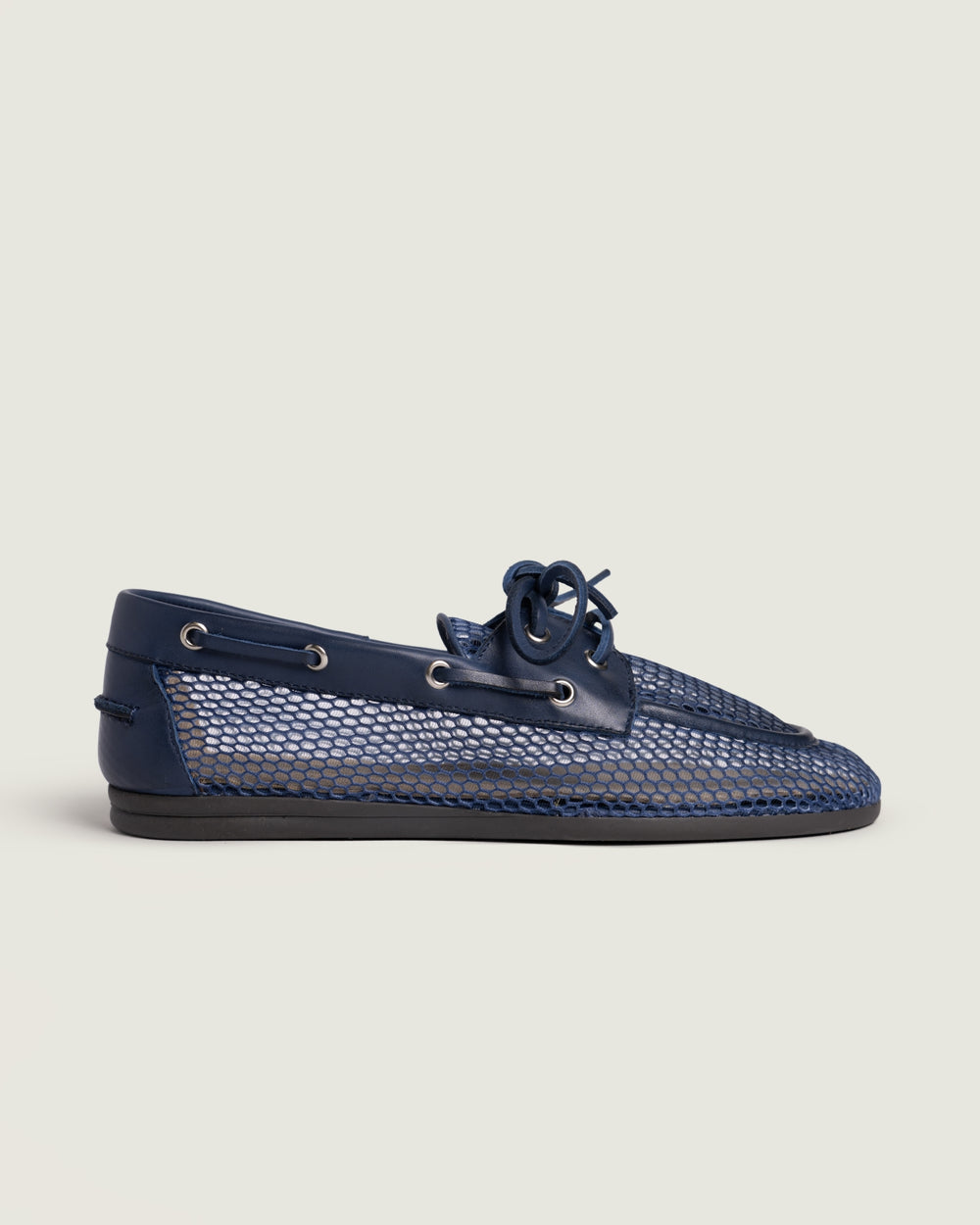 Boat Loafer Mesh - Leather | Blue