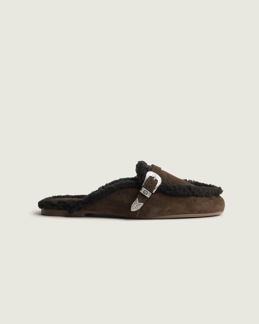 Aspen Mule - Suede | Dark brown