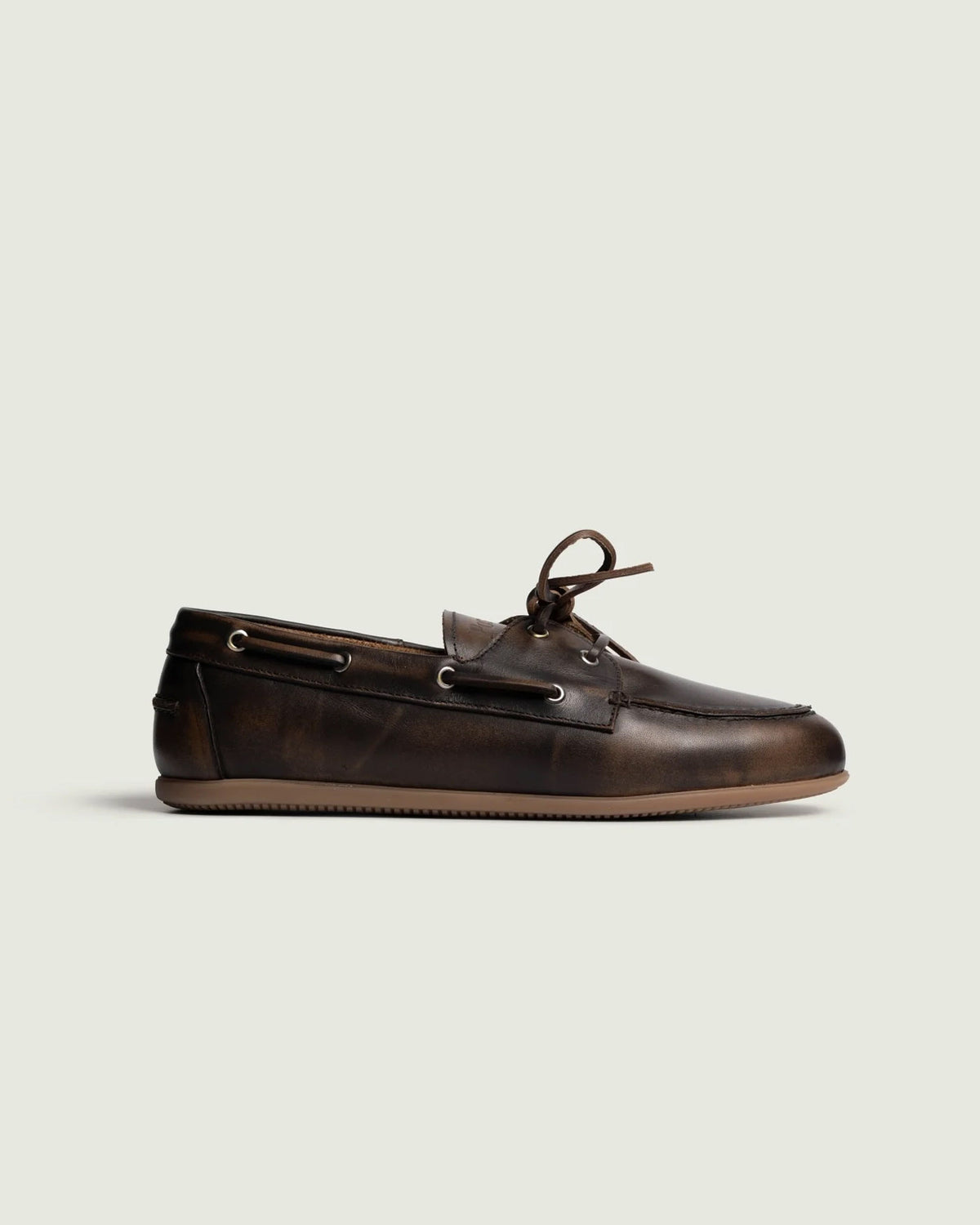 Boat Loafer Brushed Milano - Leather | Coffee