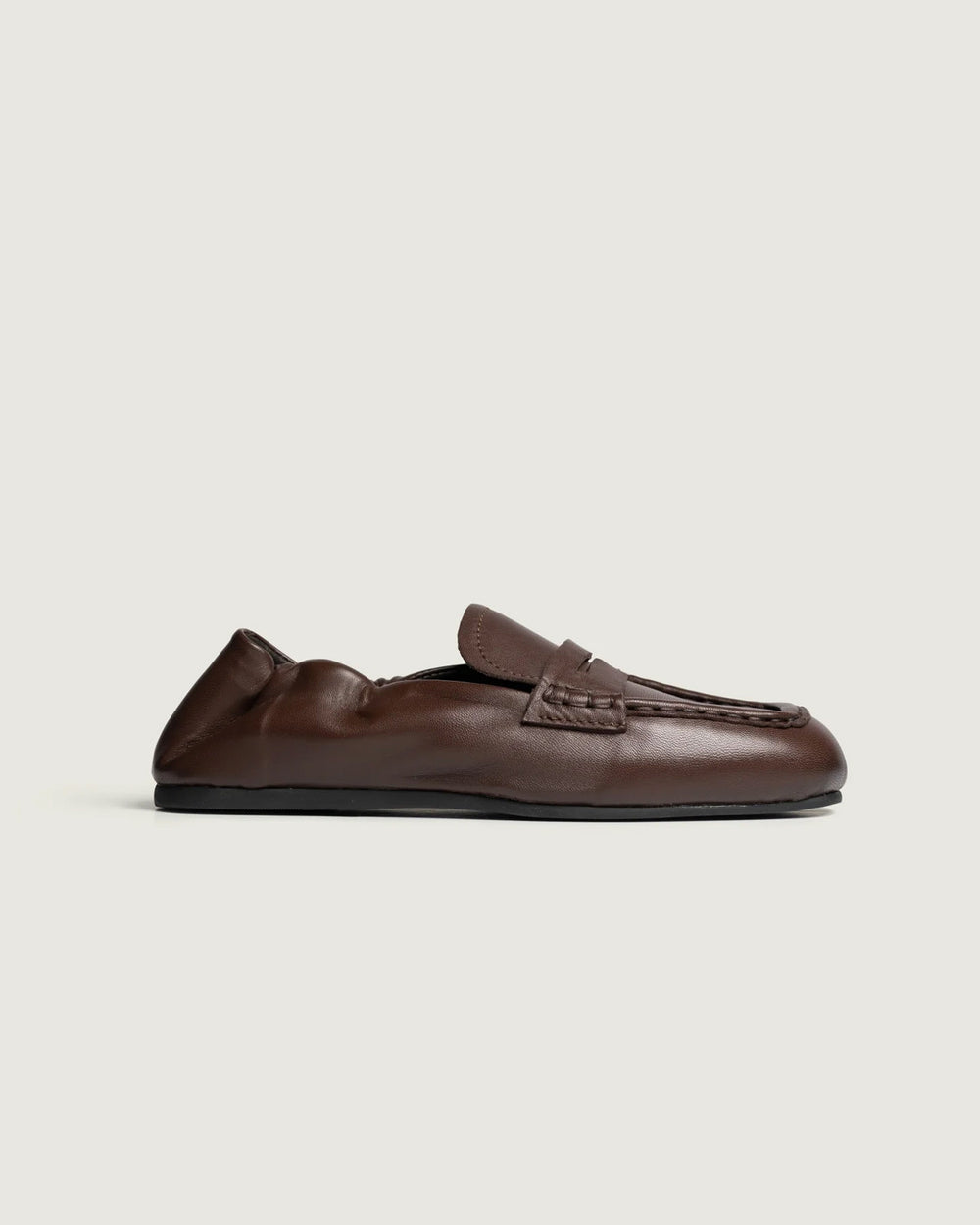 Penny Loafer Square - Leather | Brown