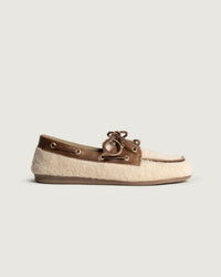 Boat Loafer Alpina | Light taupe/ brown
