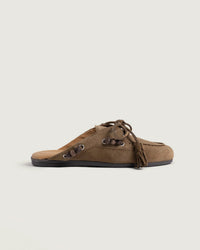 Boat Loafer Mule Beads | Tabacco