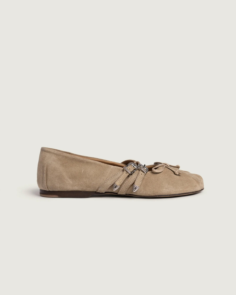 Vita Ballerina Western - Suede | Light camel