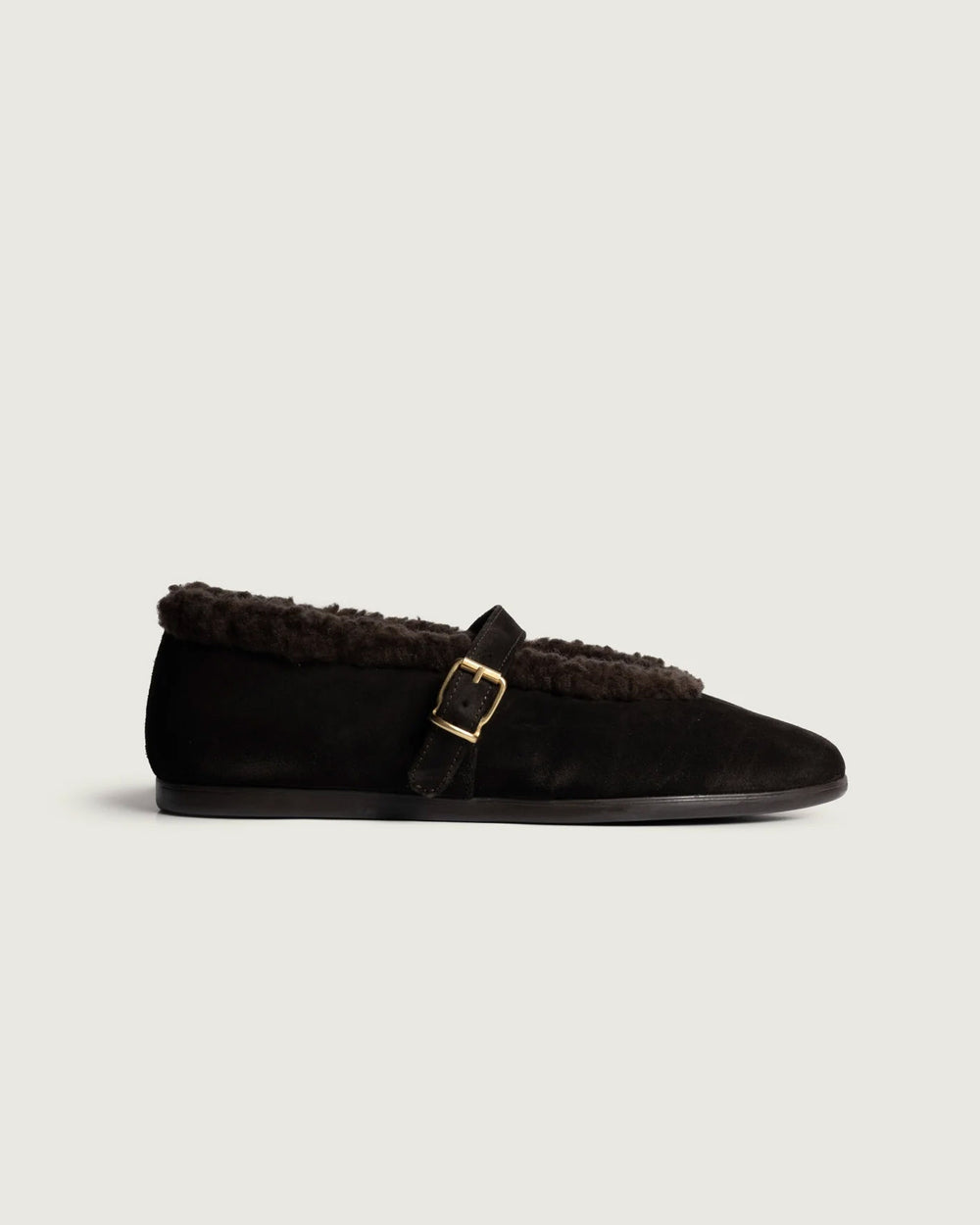 St. Moritz Ballet Flats - Suede | Dark brown