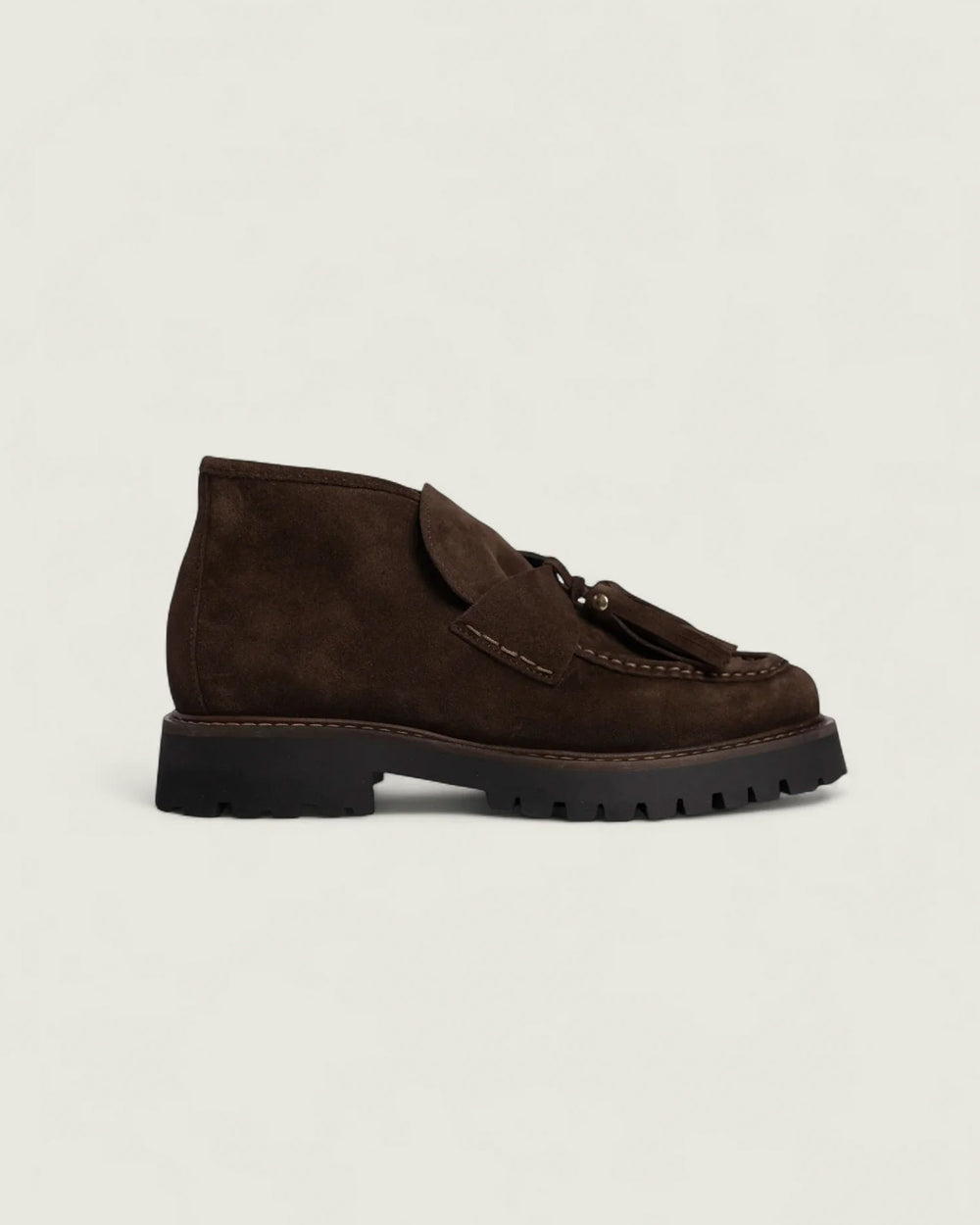 Aosta Tassel Boot | Dark brown