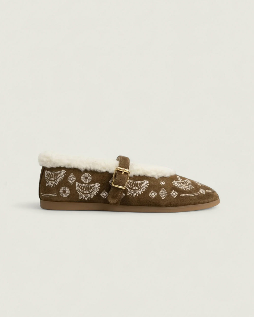 St. Moritz Ballet Flats Bohemian - Suede | Tabacco