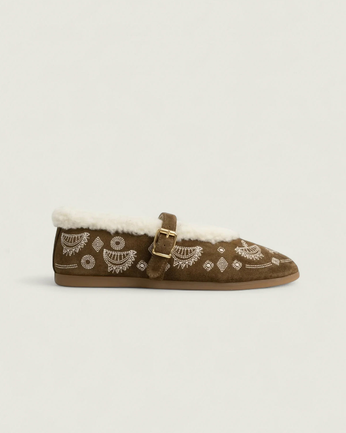 St. Moritz Ballet Flats Bohemian - Suede | Tabacco