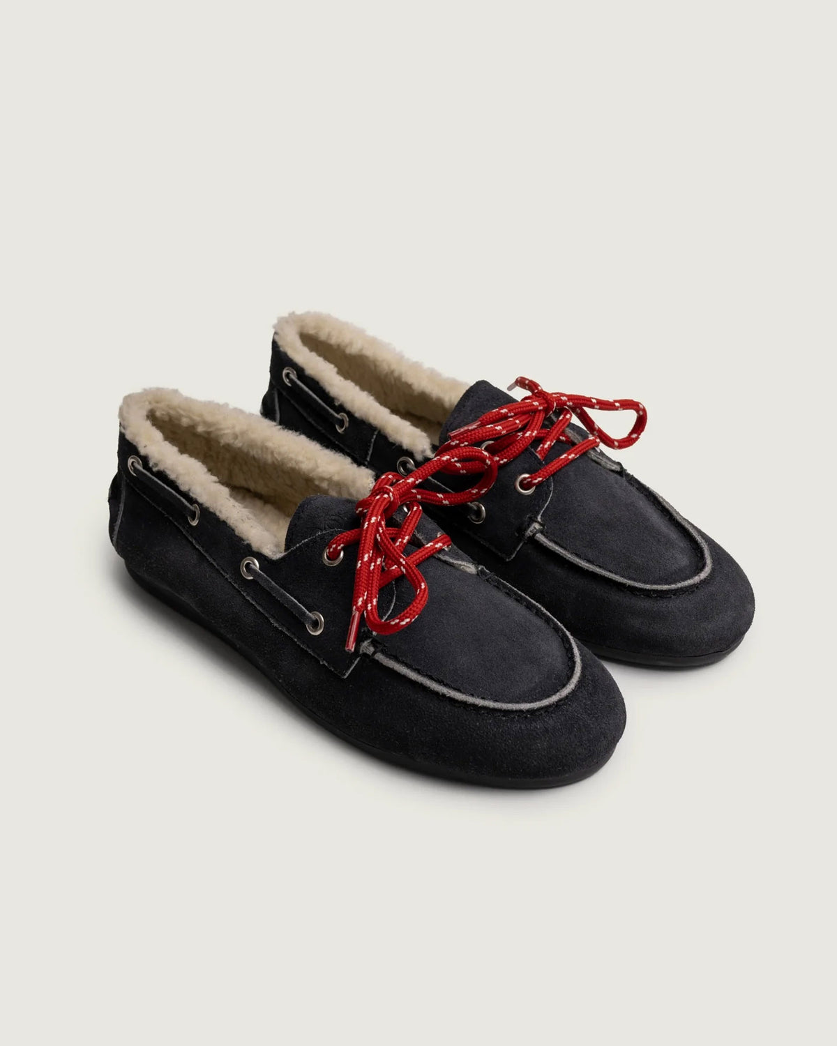 Boat Loafer Brushed - Fur | Night blue