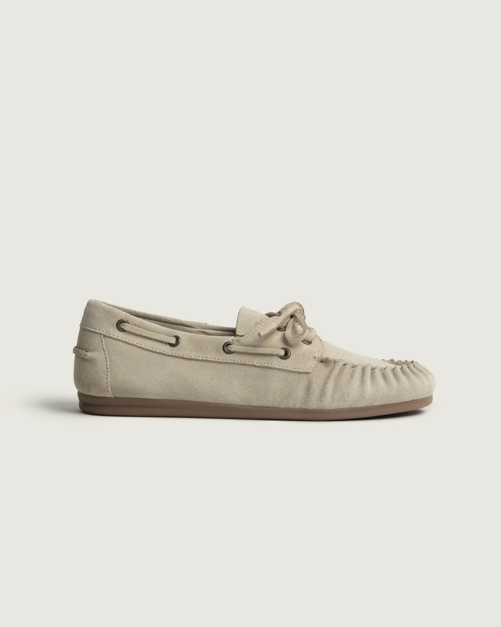Boat Loafer Wrinkle - Suede | Light taupe