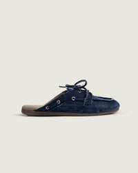 Boat Loafer Mule - Denim | Dark blue