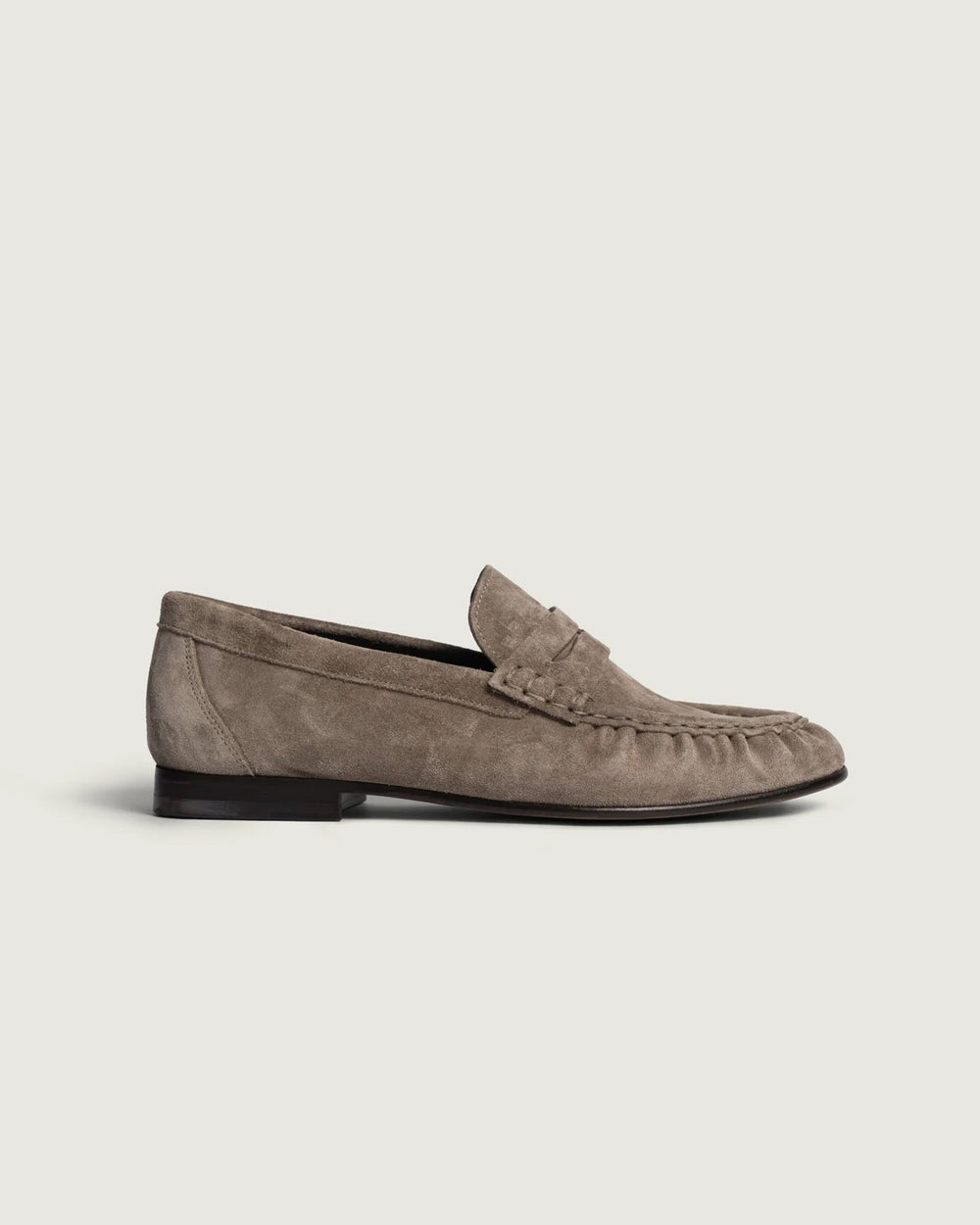 Penny Loafer Wrinkle - Suede | Khaki