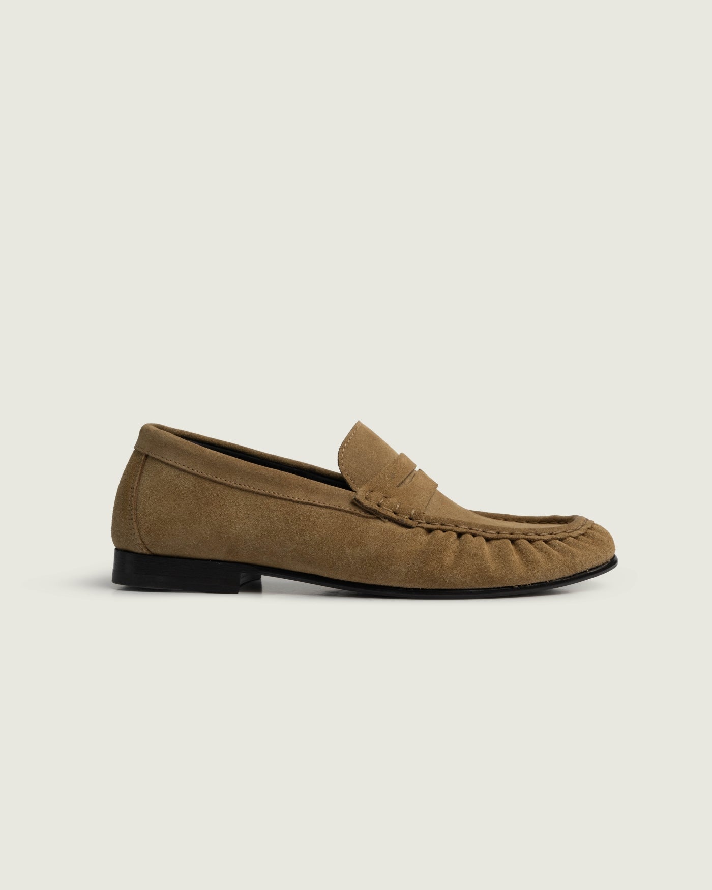 Penny Loafer Wrinkle - Suede | Light camel