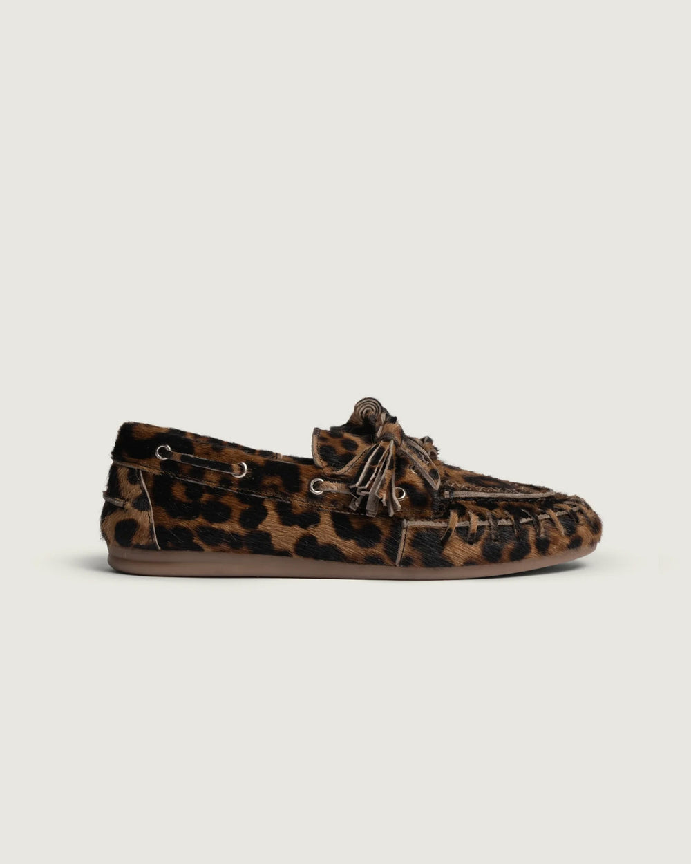 Boat Loafer Fringe | Leopard