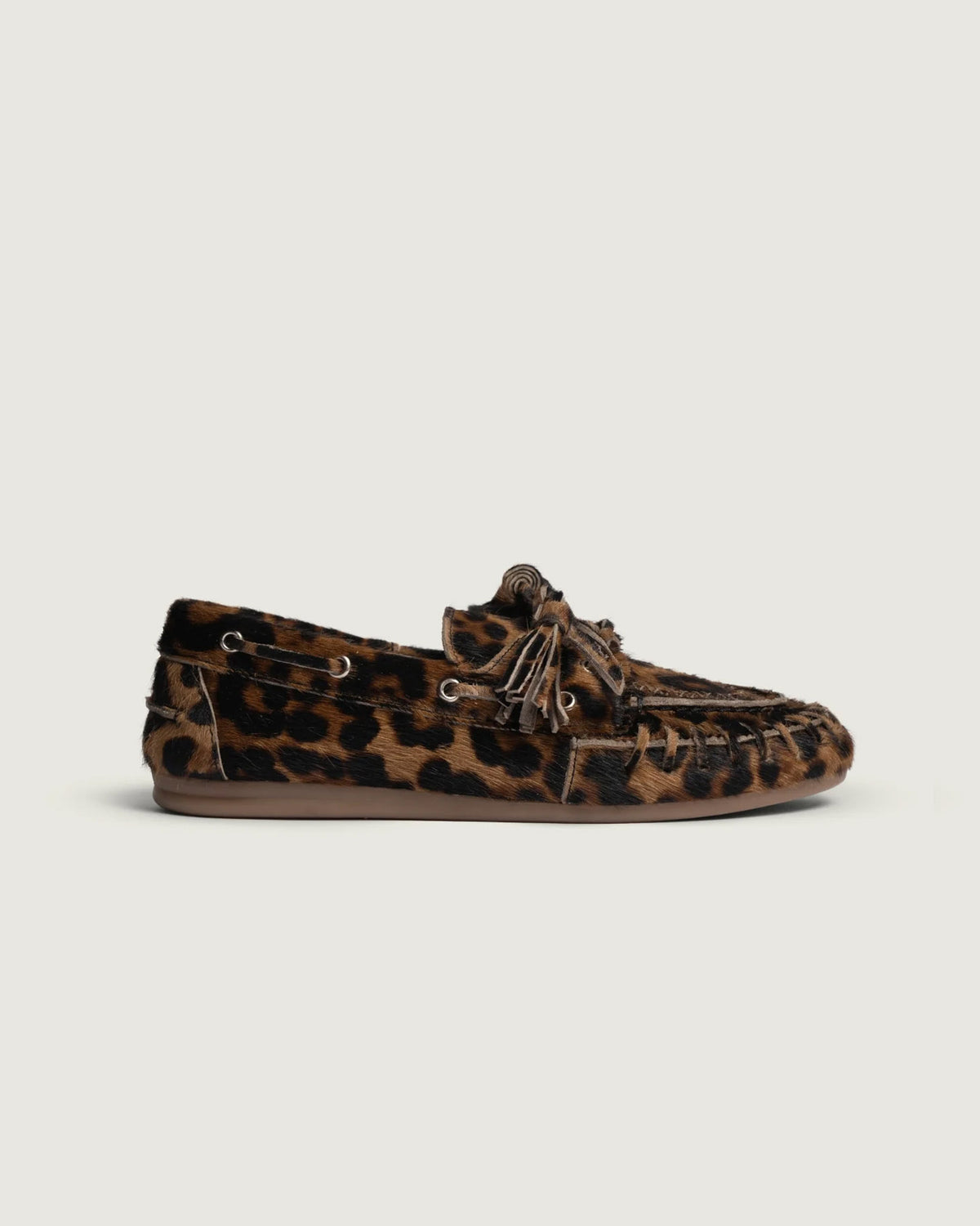 Boat Loafer Fringe | Leopard