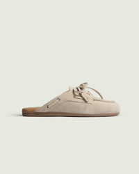 Boat Loafer Mule - Brushed Suede | Light taupe