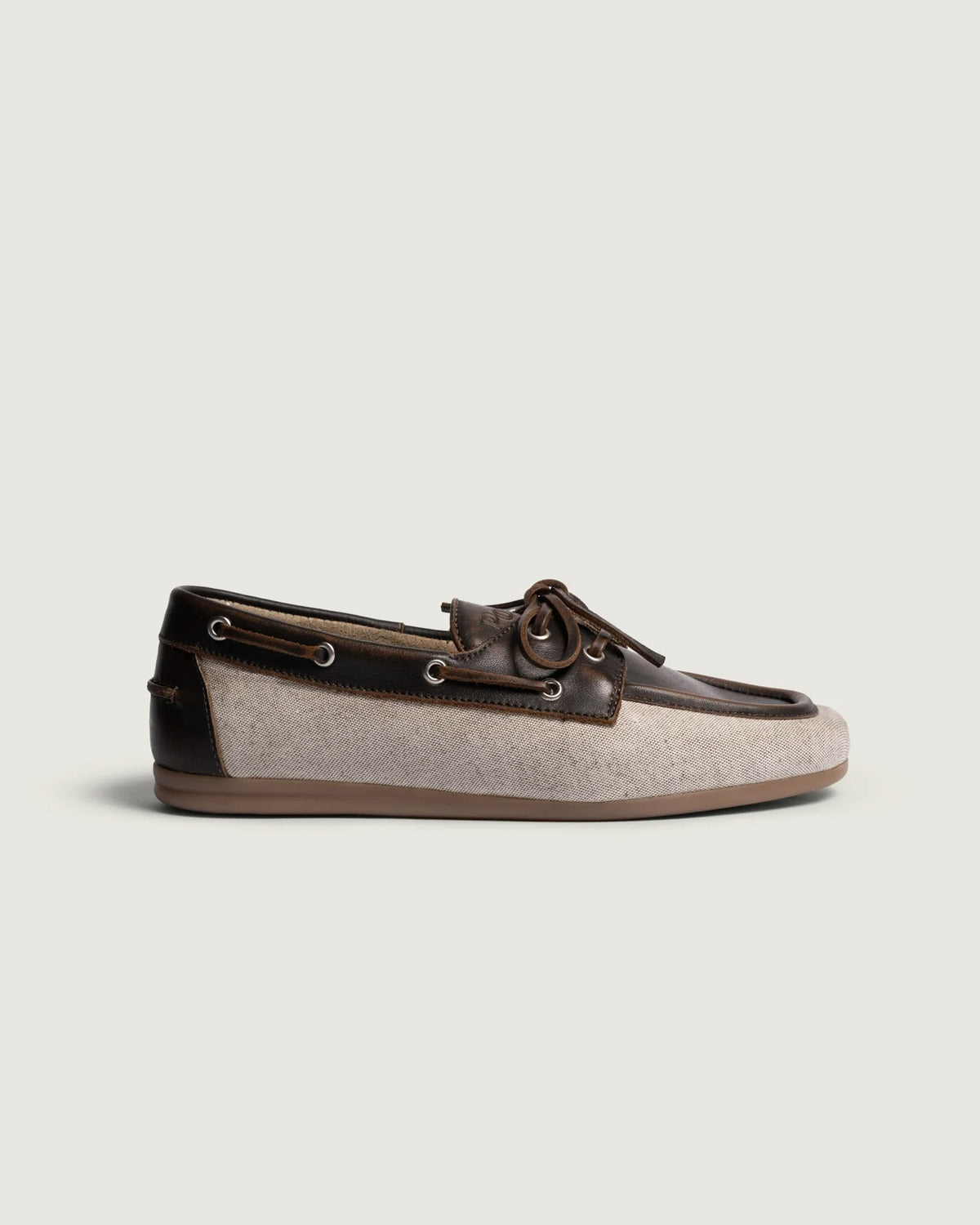 Boat Loafer Brushed - Linen | Coffee/ cappuccino