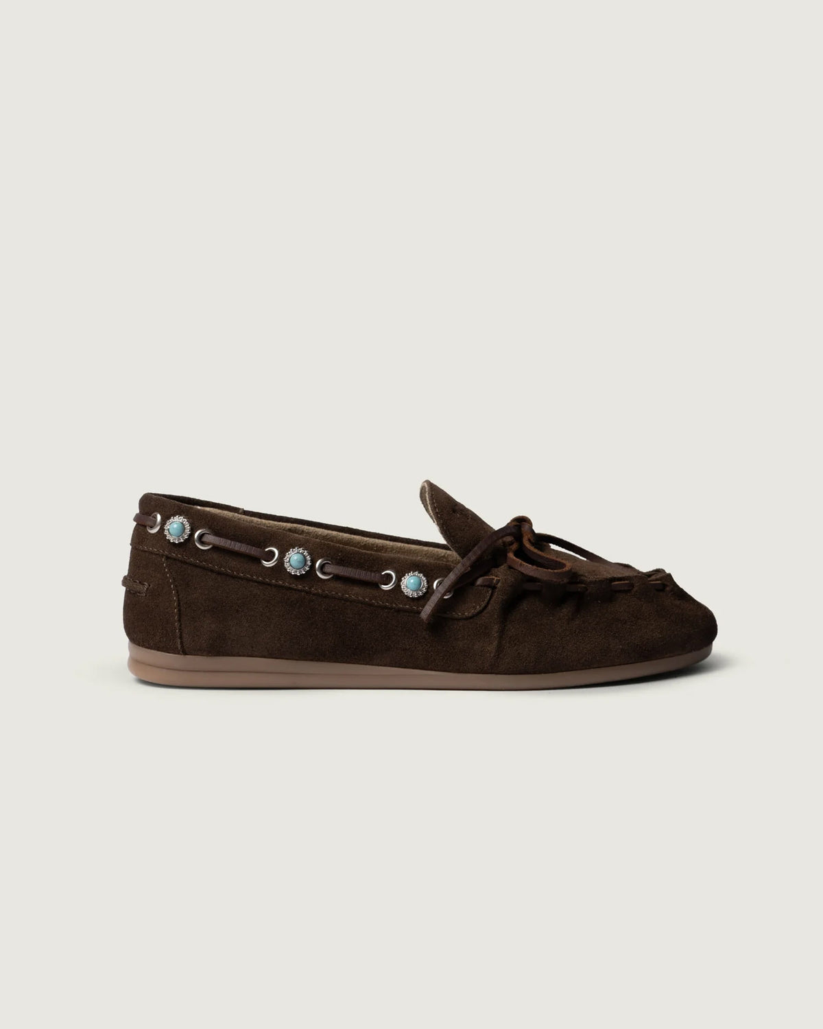 Boat Loafer Western | Dark brown