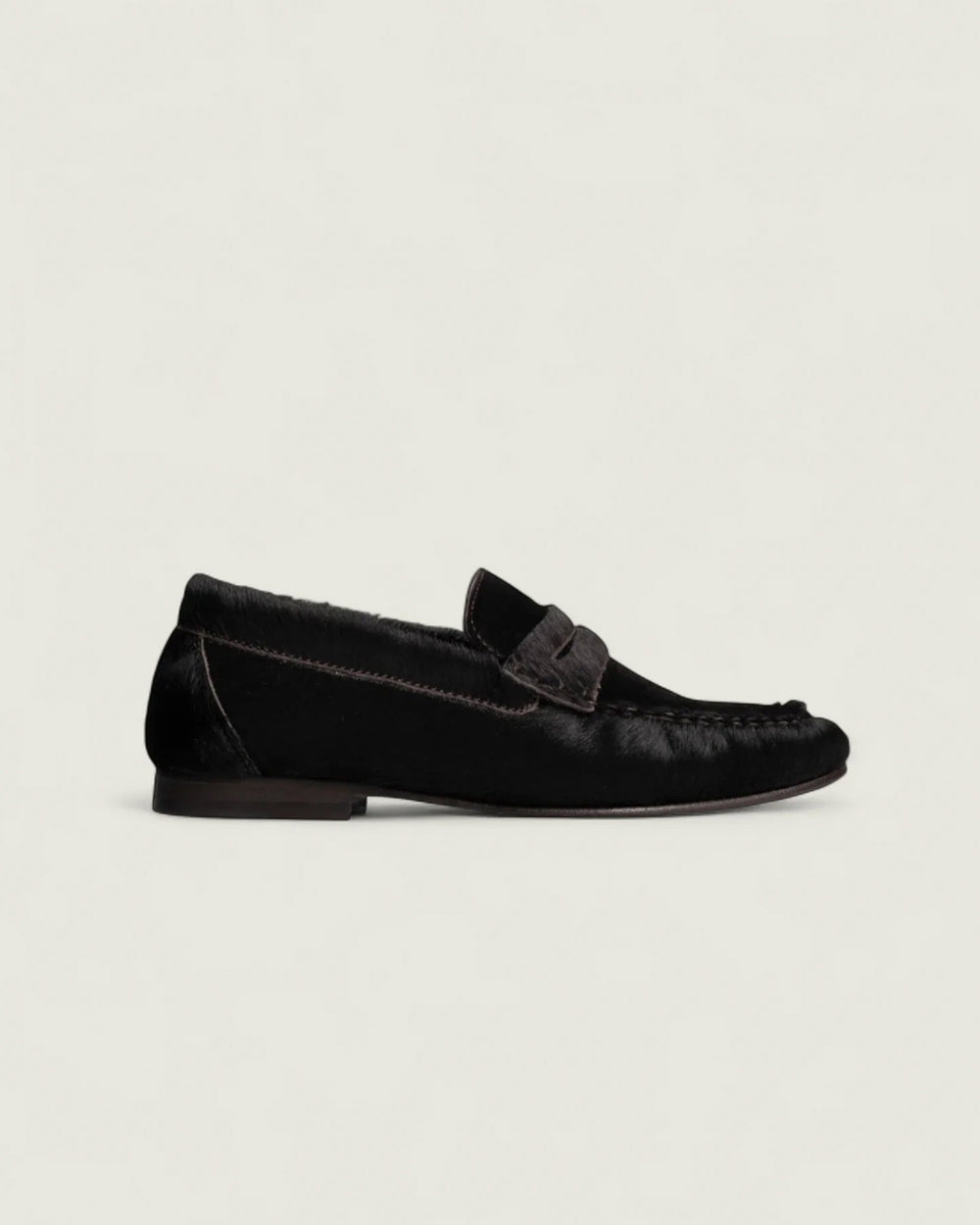 Penny Loafer Wrinkle - Animal | Black
