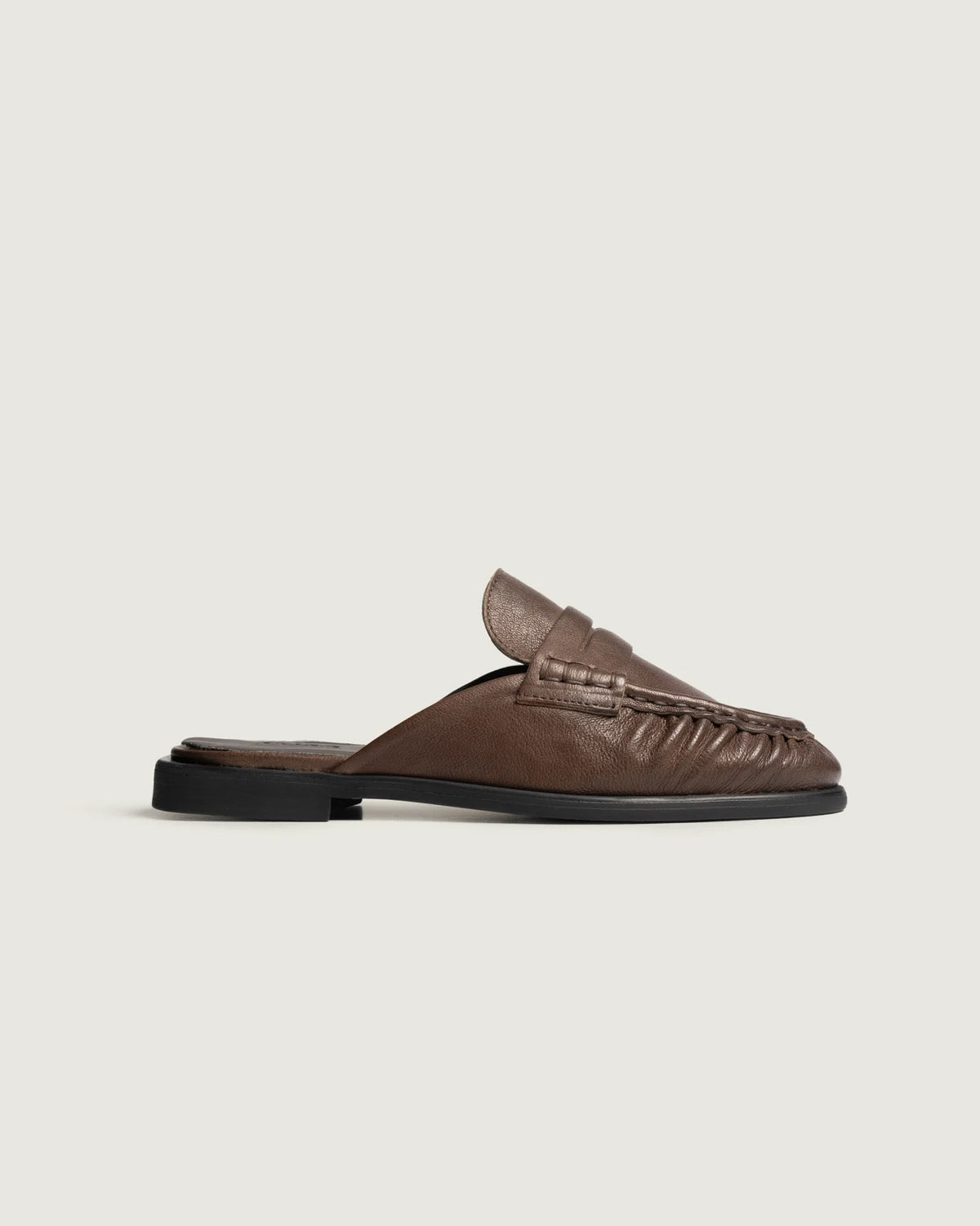 Penny Mule - Leather | Saddle brown
