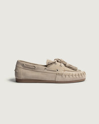 Boat Loafer Fringe Brushed | Light taupe