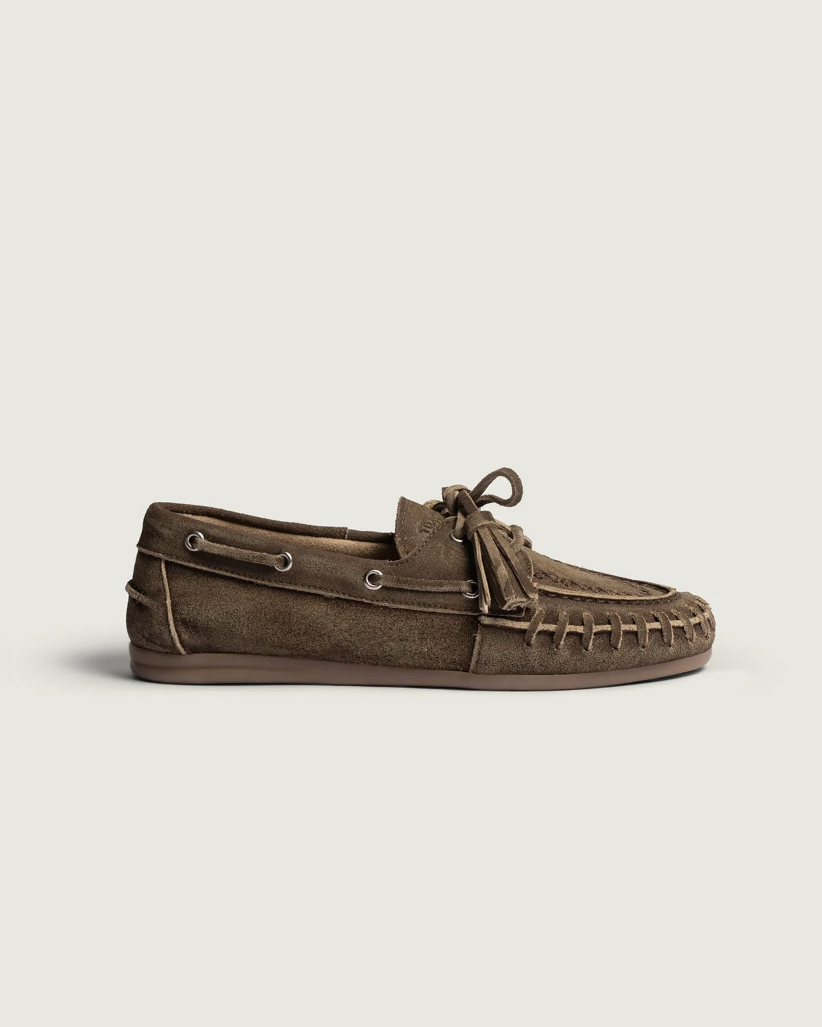 Boat Loafer Fringe Brushed | Chocolate