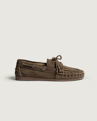 Boat Loafer Fringe Brushed | Chocolate