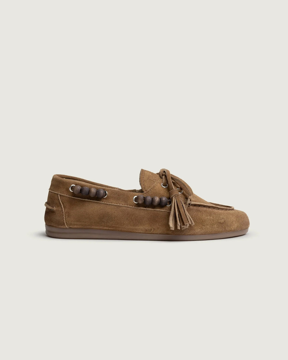 Boat Loafer Brushed Beads | Camel