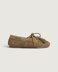 Boat Loafer Native Tassel - Suede | Caramello Beige