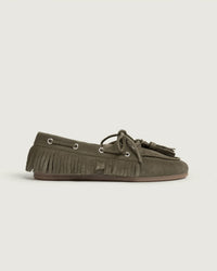 Boat Loafer Native Tassel - Suede | Khaki