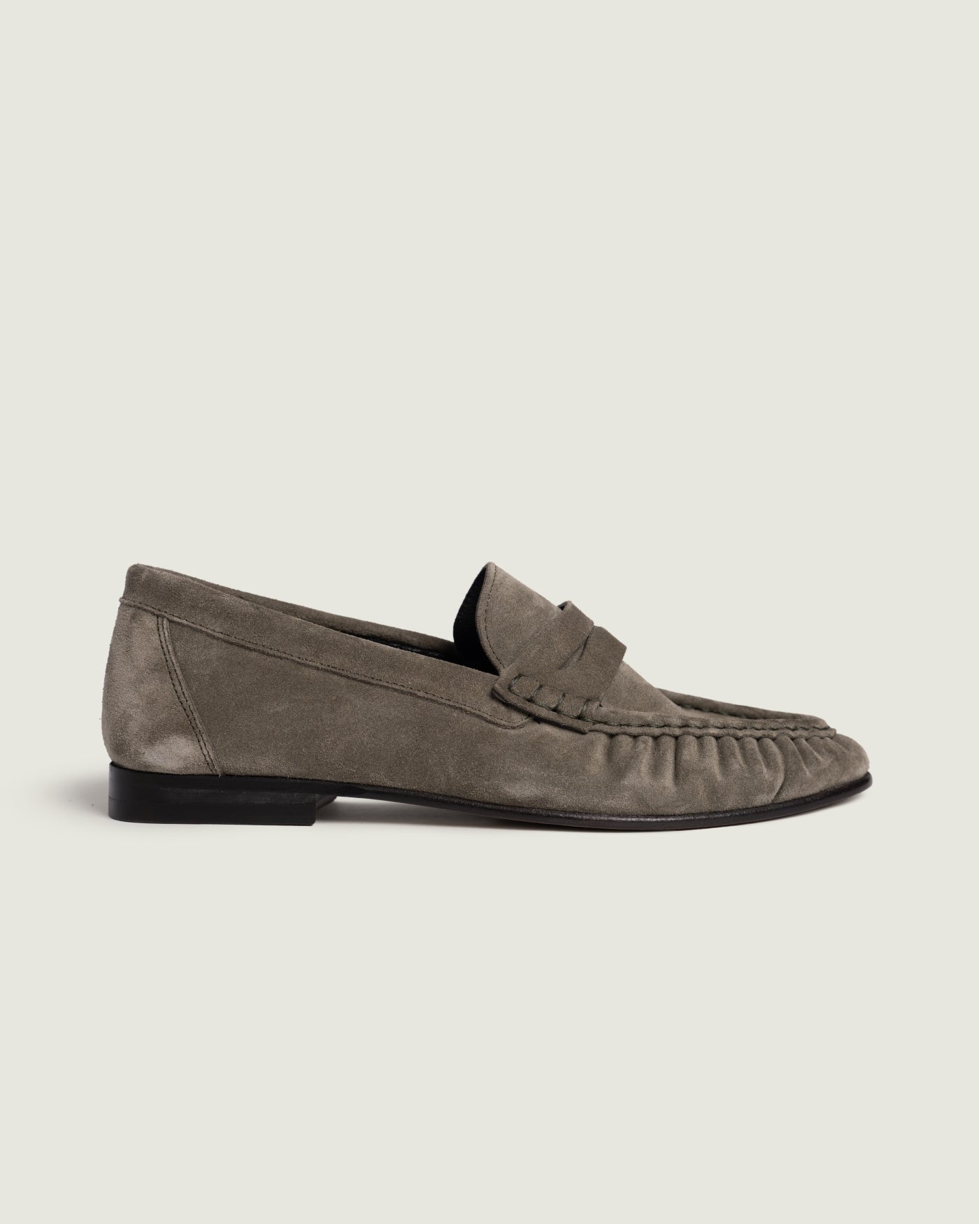 Penny Loafer Wrinkle - Suede | Khaki