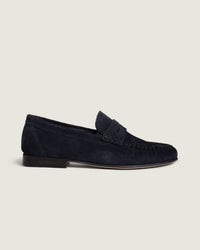 Penny Loafer Wrinkle - Suede | Navy