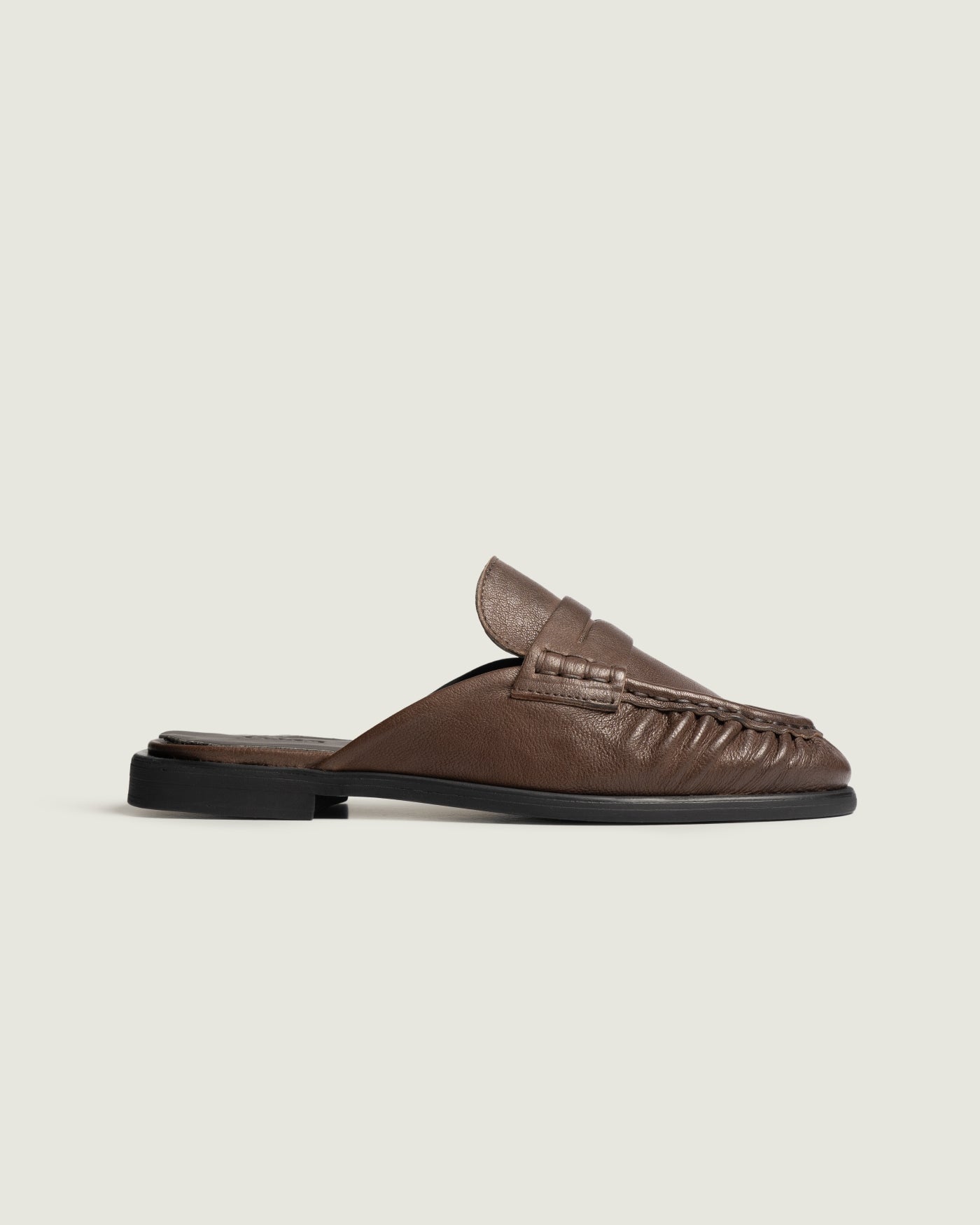 Penny Mule - Leather | Saddle brown