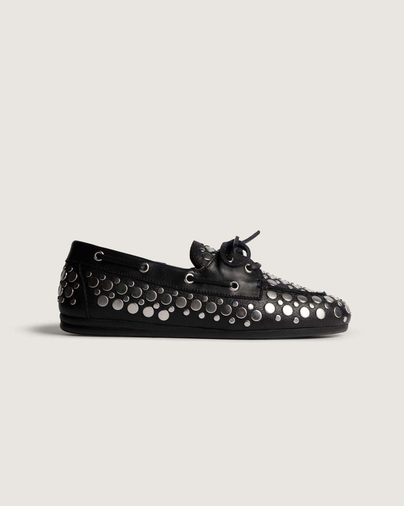 Posa Icon: Boat loafer - Titanium | Black