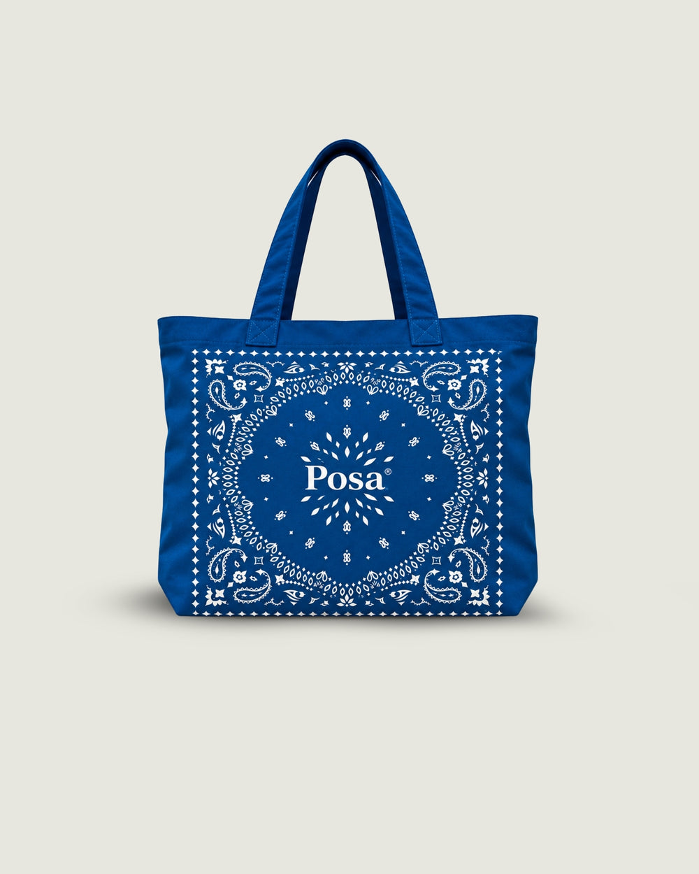Paisley Tote Bag | Ocean Blue