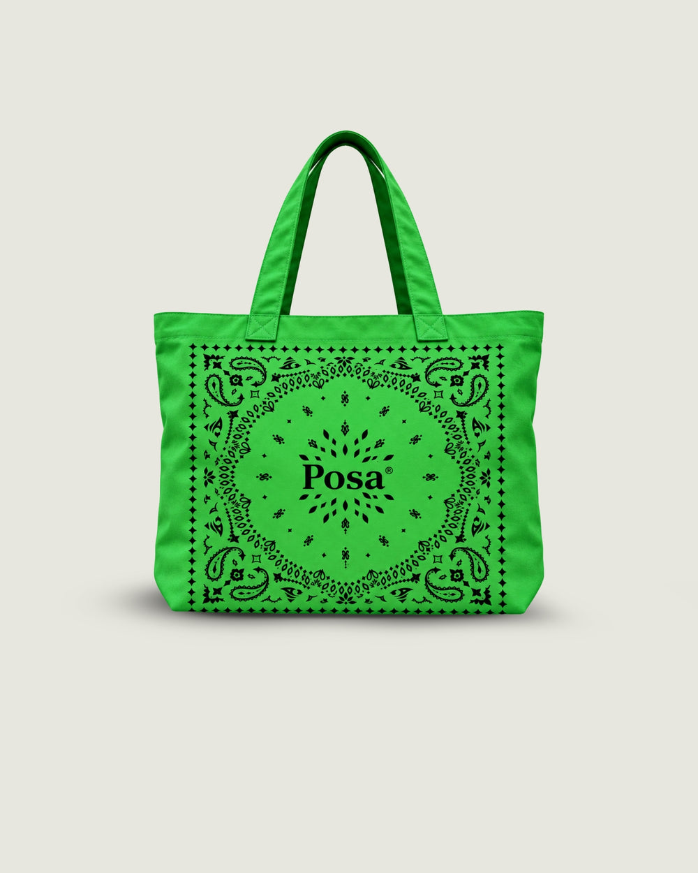 Paisley Tote Bag | Lime Green