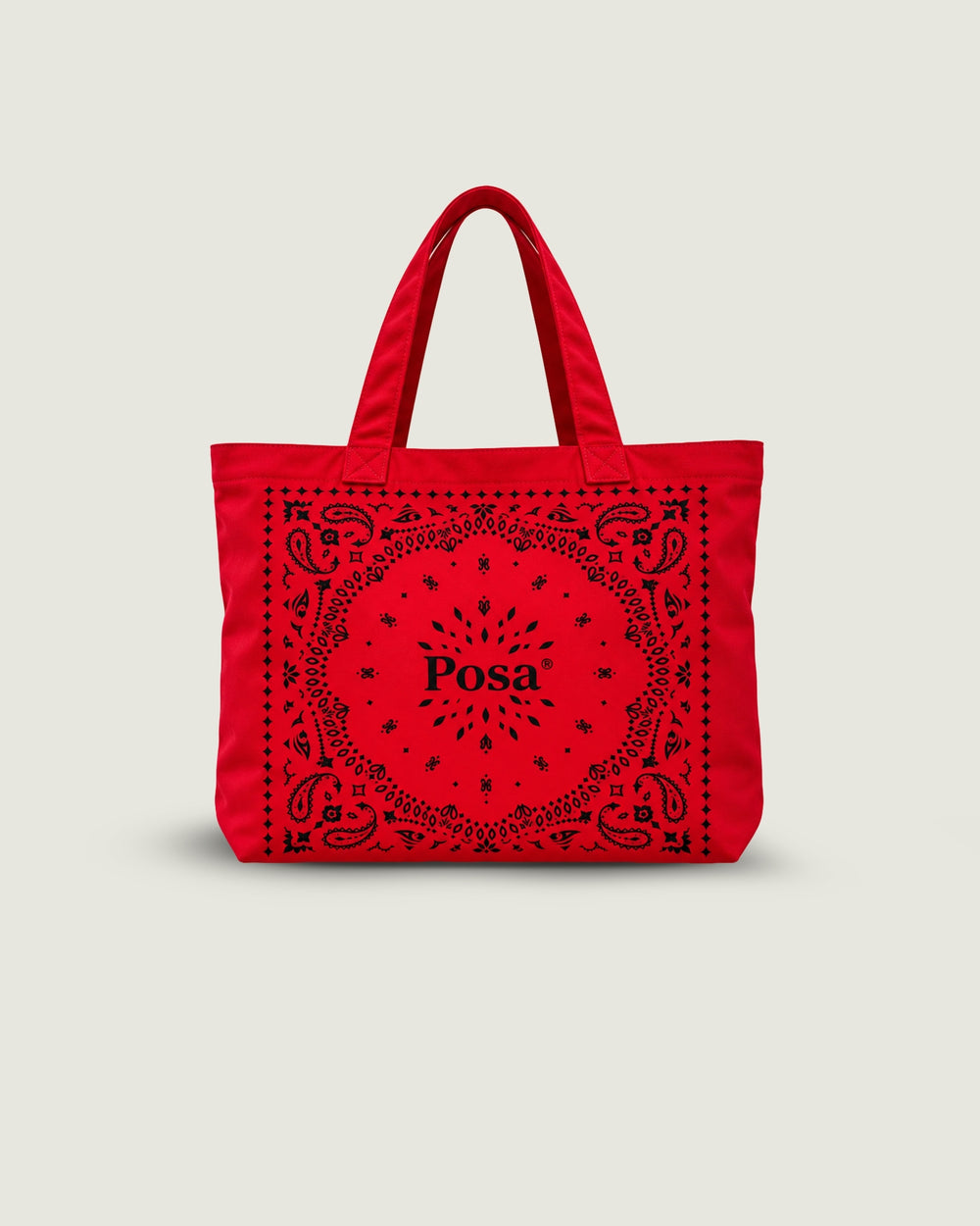 Paisley Tote Bag | Ferrari Red