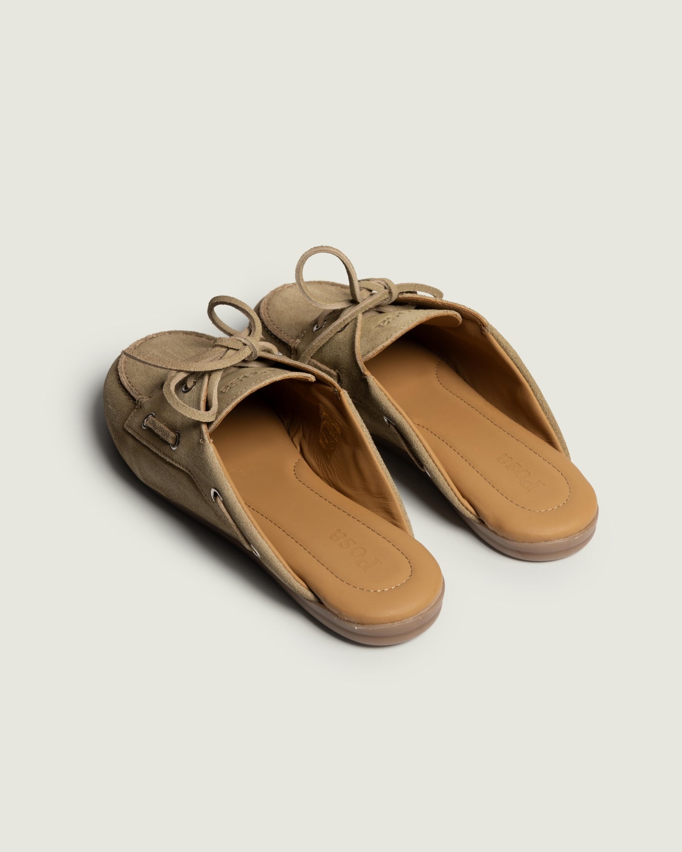 Boat Loafer Mule - Brushed Suede | Tan