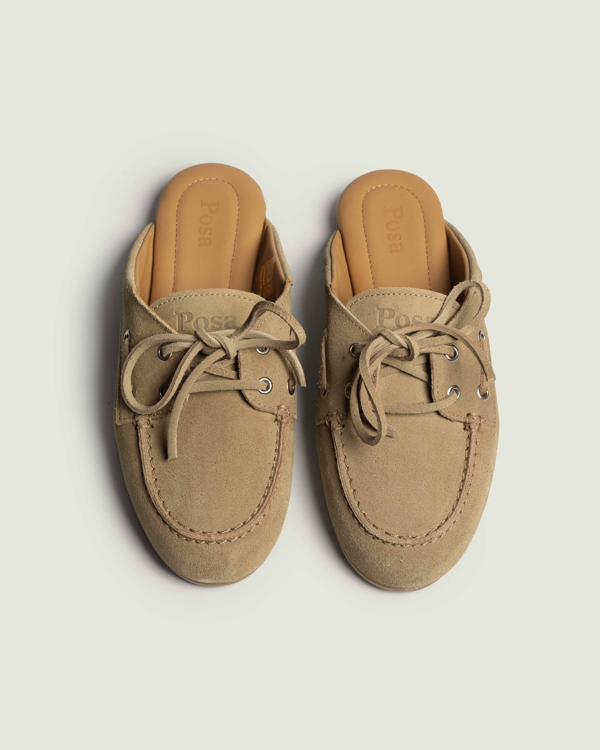 Boat Loafer Mule - Brushed Suede | Tan