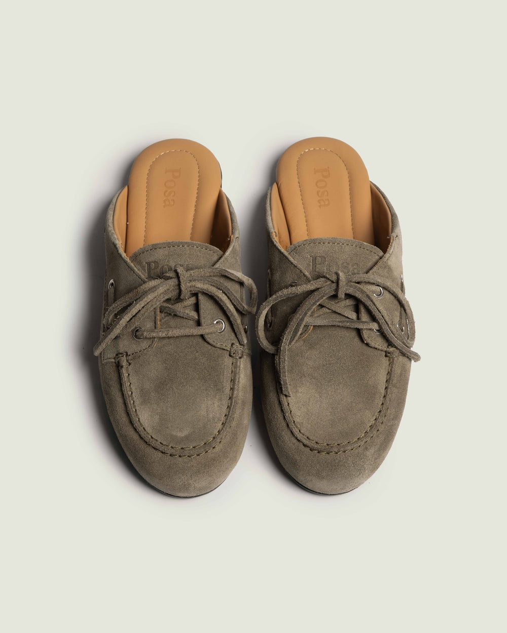 Boat Loafer Mule - Brushed Suede | Khaki