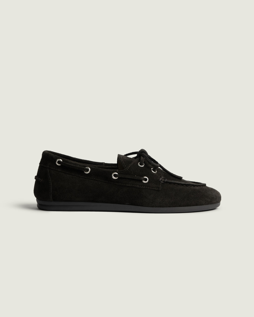 Boat Loafer - Suede | Charcoal