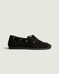 Boat Loafer - Suede | Charcoal