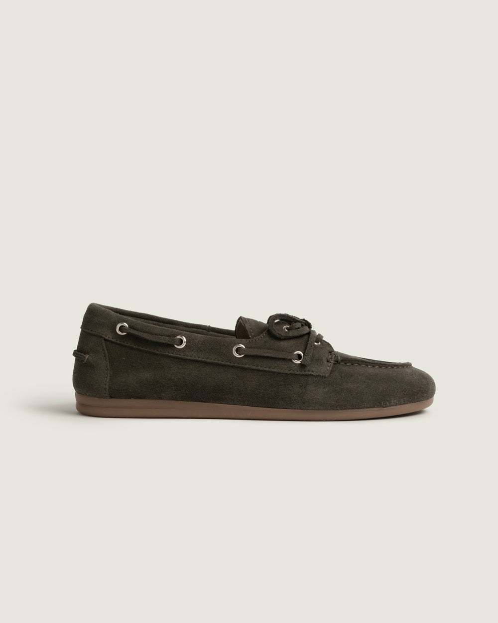 Boat Loafer - Suede | Forest Khaki