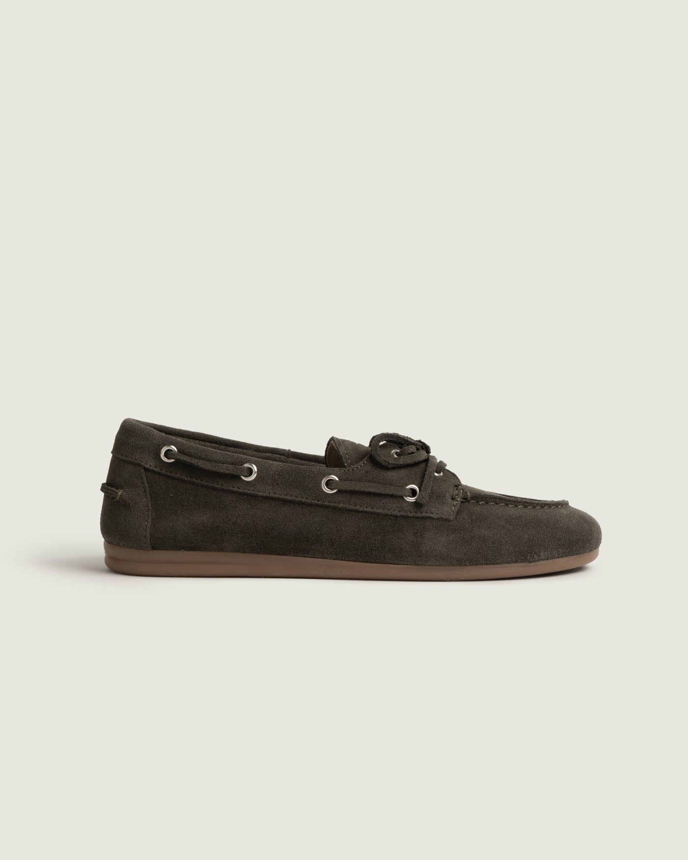 Boat Loafer - Suede | Forest Khaki