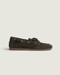 Boat Loafer - Suede | Forest Khaki
