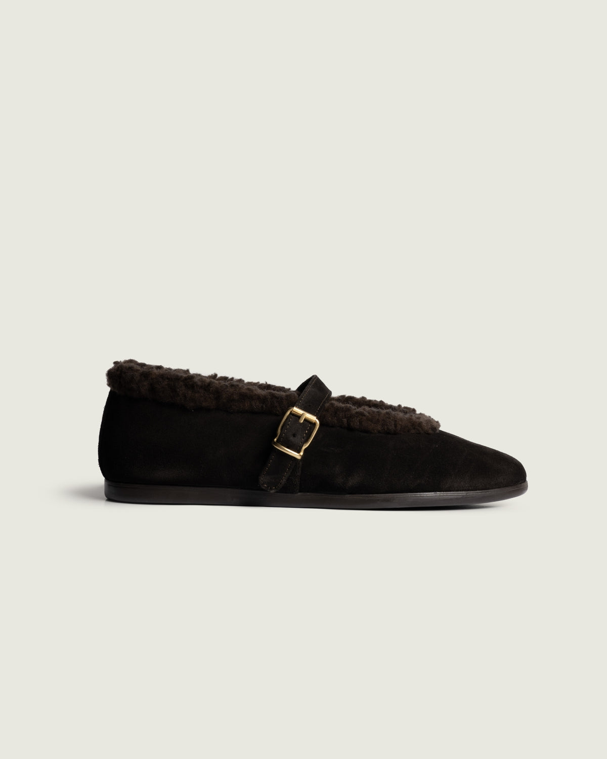 St. Moritz Ballet Flats - Suede | Dark brown